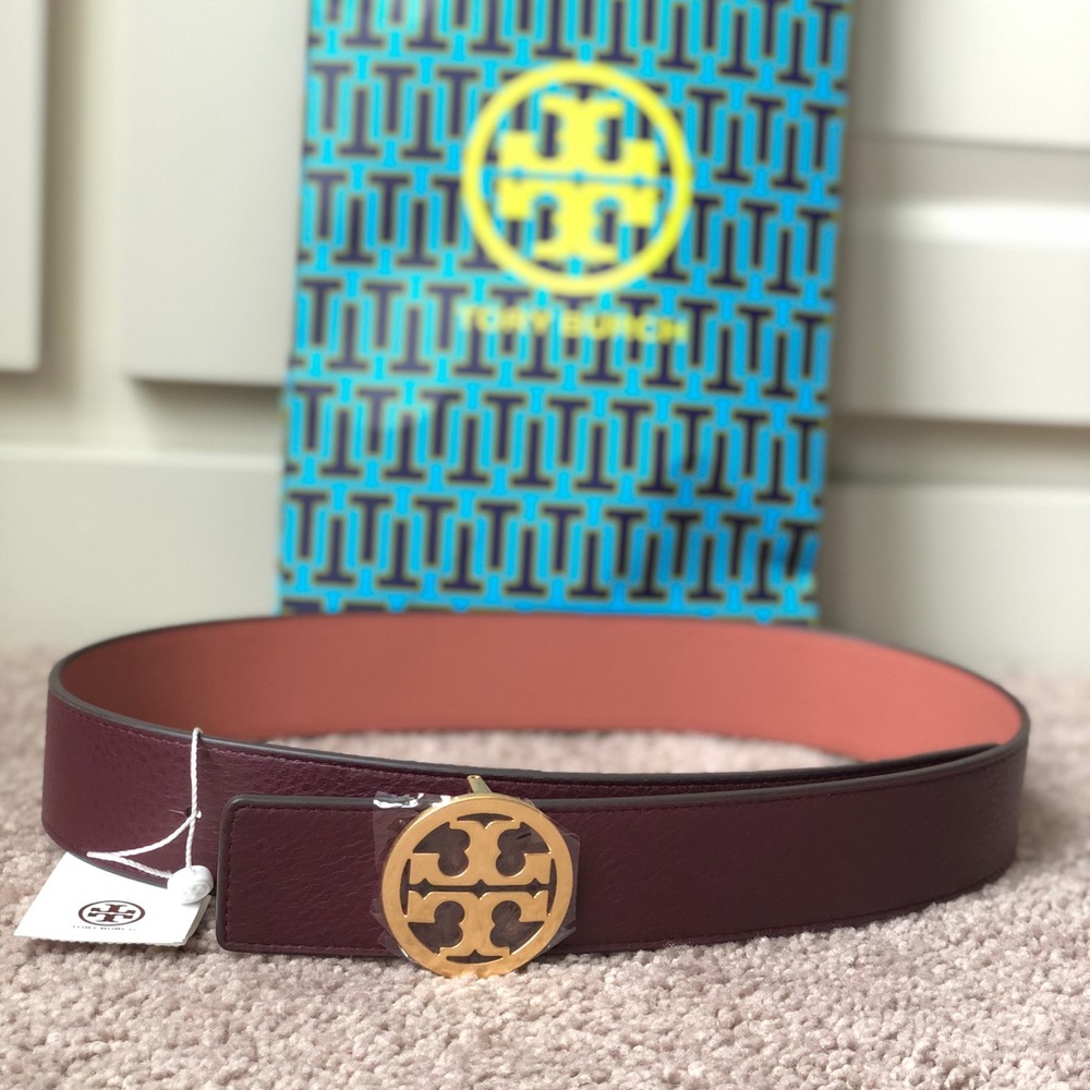 Tory Burch Reversible 1.5 inch leather belt XS